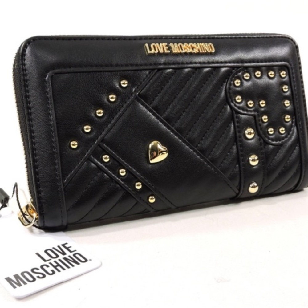 Love moschino wallet nwts hearts cute